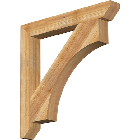 Ekena Millwork Westlake Slat Rough Sawn Bracket, Western Red Cedar, 4"W x 32"D x 32"H BKT04X32X32WTL06RWR